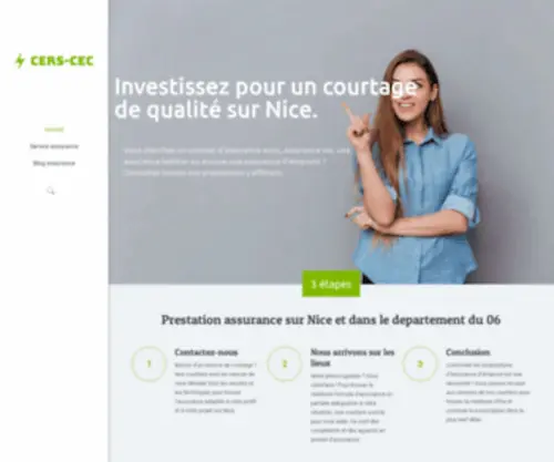 Cers-CEC.eu(Entreprise de assurance sur Nice (A partir de) Screenshot