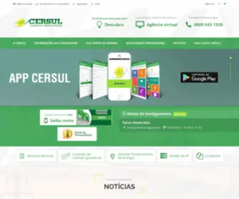 Cersul.com.br(Cooperativa de Distribuição de Energia) Screenshot