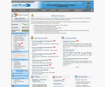 Cert-IN.org.in(Computer emergency response team) Screenshot
