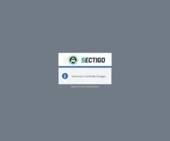 Cert-Manager.com(Sectigo Certificate Manager) Screenshot