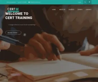 Cert-Training.ca(Cert Training) Screenshot