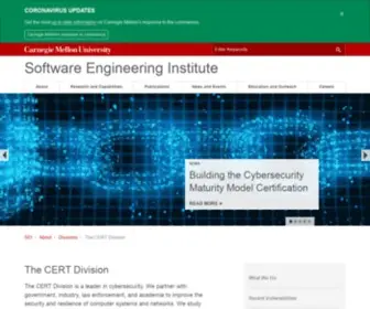 Cert.org(The CERT Division) Screenshot