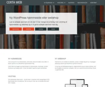 Certa-Web.com(Komplet hjemmeside) Screenshot