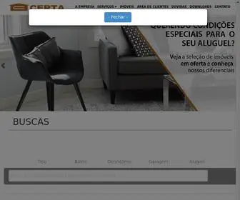 Certa.com.br(Administração de Imóveis Certa) Screenshot