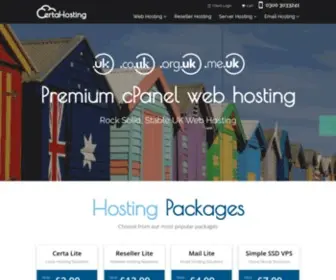 Certahosting.co.uk(Award Winning UK Web Hosting Provider With 24/7 Support) Screenshot