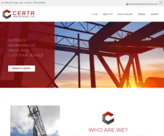 Certaindustries.com(Certa Industries Ltd) Screenshot