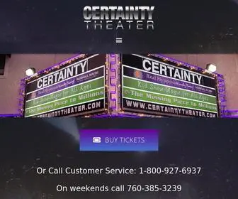 Certaintytheater.com(Certaintytheater) Screenshot