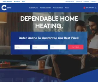 Certaireland.ie(Order home heating oil online with our express checkout) Screenshot