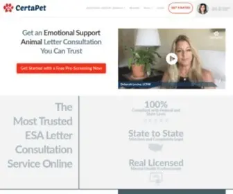 Certapet.com(CertaPet®) Screenshot