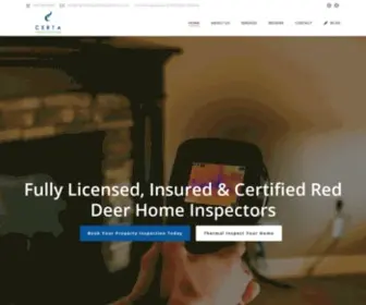 Certapropertyinspections.com(Property and Home Inspection in Red Deer) Screenshot
