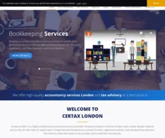 Certaxlondon.co.uk(Certax Accounting London) Screenshot