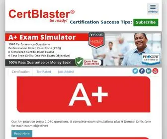 Certblaster.com(Free Practice Test) Screenshot