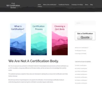 Certbodies.co.uk(The Certification Bodies website) Screenshot