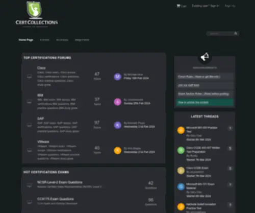 Certcollections.com(Updated IT Certification Exam with success guarantee) Screenshot