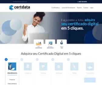 Certdata.com.br(Certificadora Digital) Screenshot