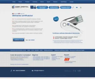 Certdigital.ro(CertDigital) Screenshot
