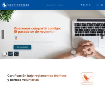 Certecnica.com(Certecnica certificación de productos) Screenshot
