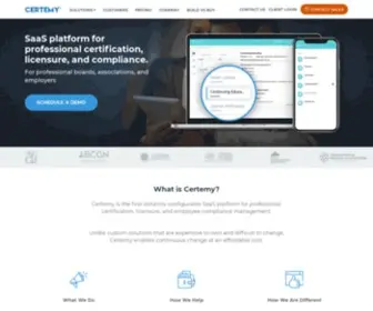 Certemy.com(SaaS software for Workforce Compliance) Screenshot