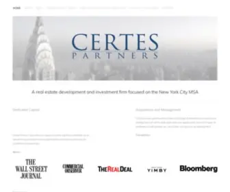 Certespartners.com(Certes) Screenshot