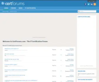 Certforums.com(IT certification) Screenshot