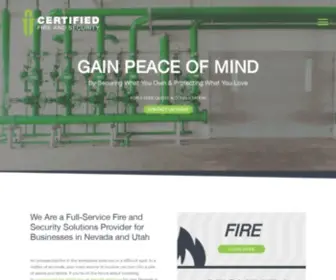 Certfs.com(Certified Fire And Security) Screenshot