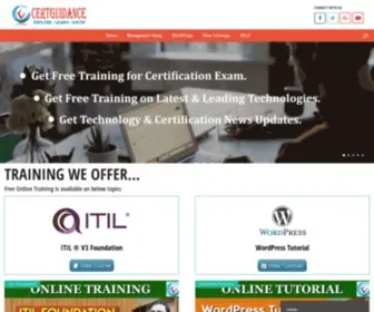 Certguidance.com(Free Online Training Course on Leading Technology & Certifications) Screenshot