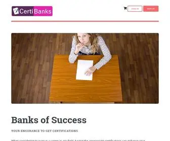 Certibanks.com(Banks of Success) Screenshot