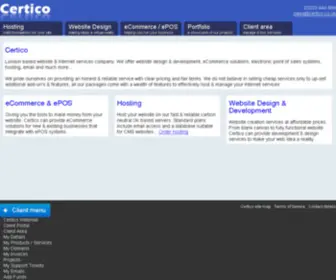 Certico.co.uk(Website) Screenshot