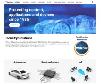 Certicom.com(Elliptic Curve Cryptography (ECC)) Screenshot