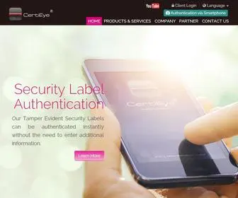 Certieye.com(CertiEye®) Screenshot