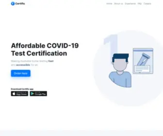 Certific.co(Affordable COVID) Screenshot