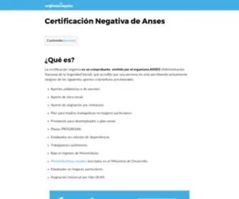 Certificacionnegativa.com.ar(Consulta) Screenshot