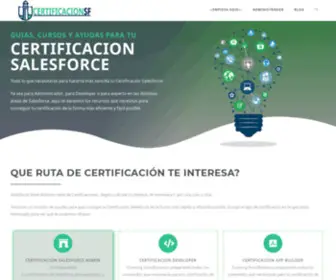 Certificacionsalesforce.es(Certificacion Salesforce) Screenshot