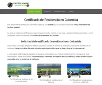 Certificadoderesidencia.com(Sisbén 4) Screenshot