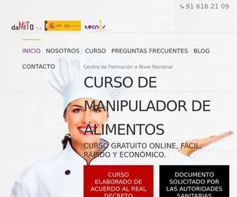 Certificadomanipuladoralimentos.es(🥇 certificado manipulador de alimentos) Screenshot