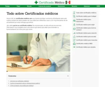 Certificadomedico.com.mx(Certificadomedico) Screenshot