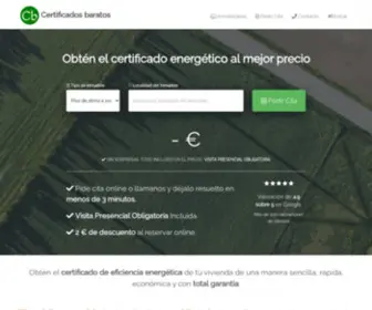 Certificadosbaratos.es(Certificado Energético Barato) Screenshot