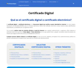 Certificadosdigital.es(Certificado Digital) Screenshot