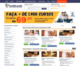 Certificando.com.br(Cursos Online com Certificado) Screenshot