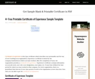 Certificateof.com(Certificateof) Screenshot