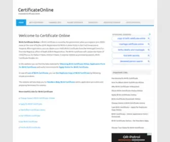 Certificateonline.co.in(Certificate Online) Screenshot