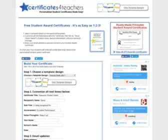Certificates4Teachers.com(Certificates 4 Teachers) Screenshot