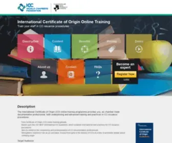 Certificatesoforigin.org(International Certificate of Origin Online Training) Screenshot