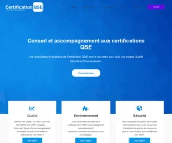 Certification-Qse.com(Certification QSE) Screenshot