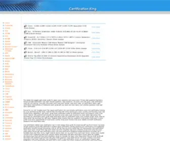 Certificationking.net(Braindumps Study Guides Sample Test Questions Video Training Course Material) Screenshot