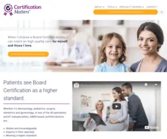 Certificationmatters.org(Certification Matters) Screenshot