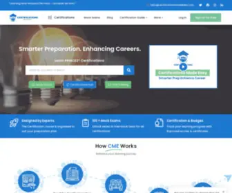 Certificationsmadeeasy.com(Smarter Preparation) Screenshot