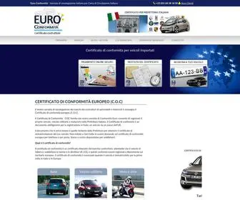Certificatodiconformita.com(Certificato di conformità auto importata) Screenshot