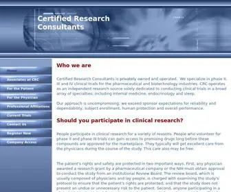 Certified-Researchers.com(Certified Research Consultants) Screenshot