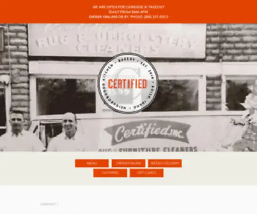 Certifiedboise.com(Certified Kitchen + Bakery) Screenshot